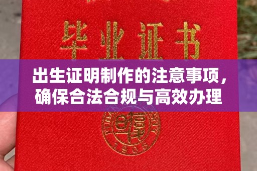 盐津出生证明制作的注意事项，确保合法合规与高效办理